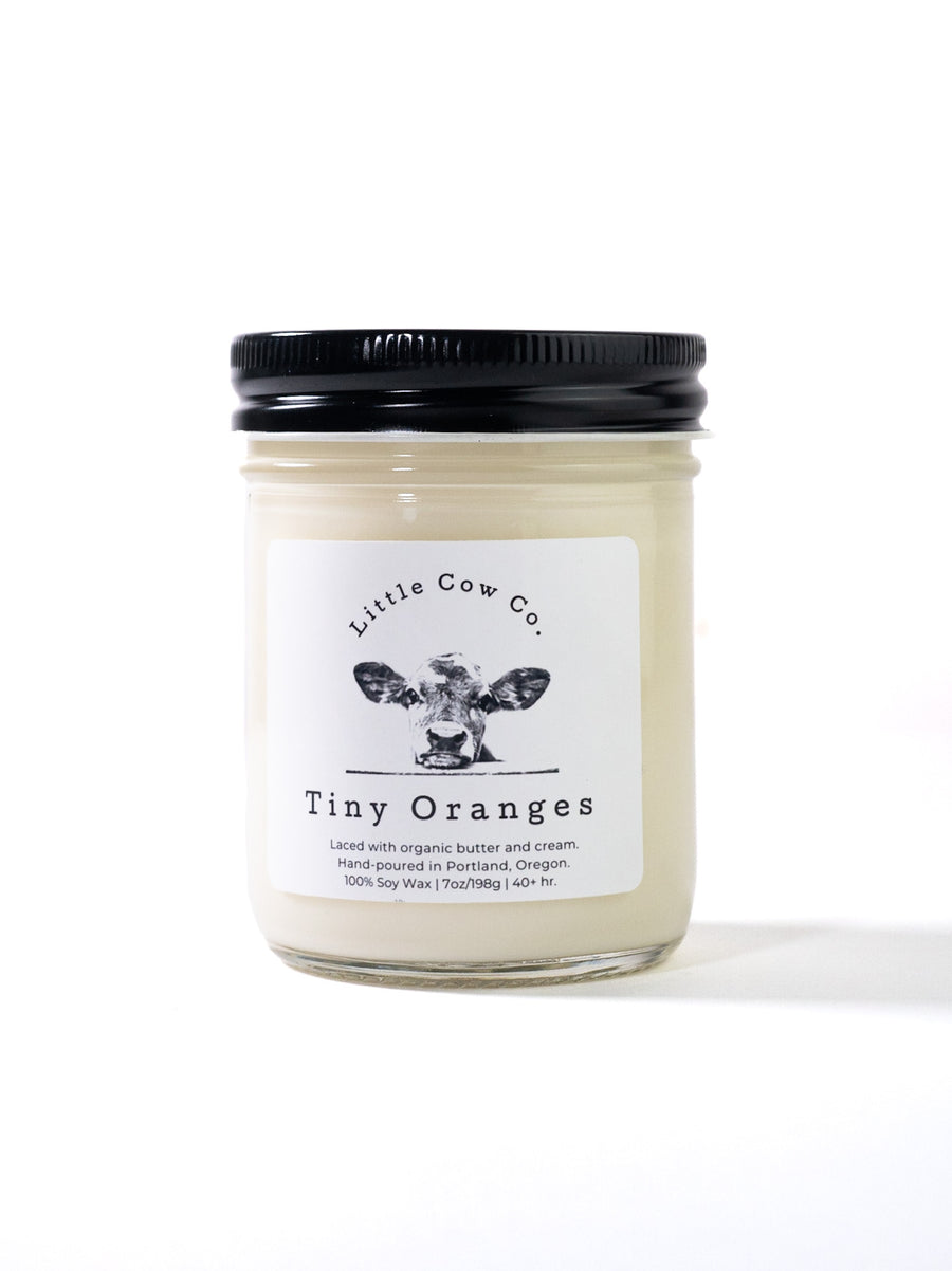 Tiny Oranges 9oz Glass Jar Candle by Little Cow Co.