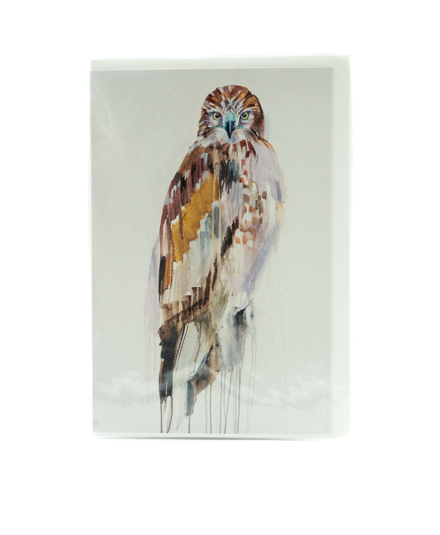 Red-Tailed Hawk Card by Sheila Dunn