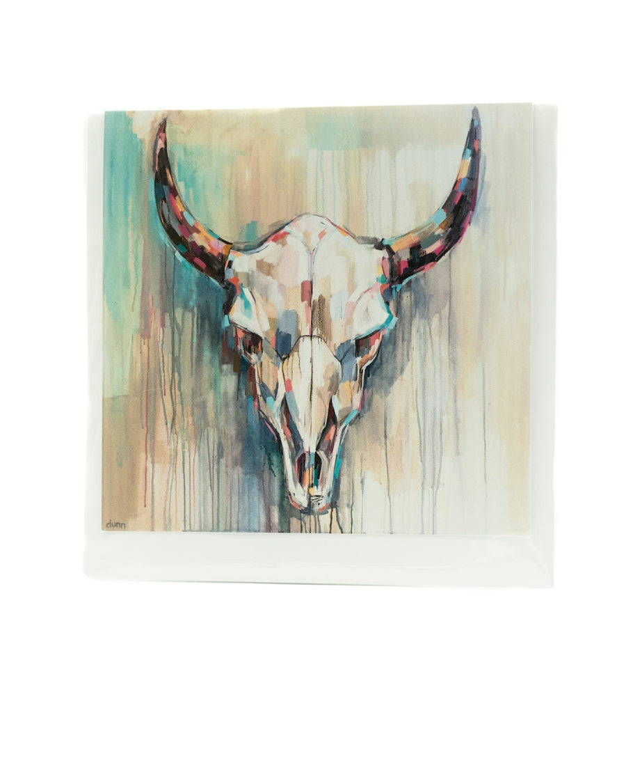 Bison Skull Card by Sheila Dunn