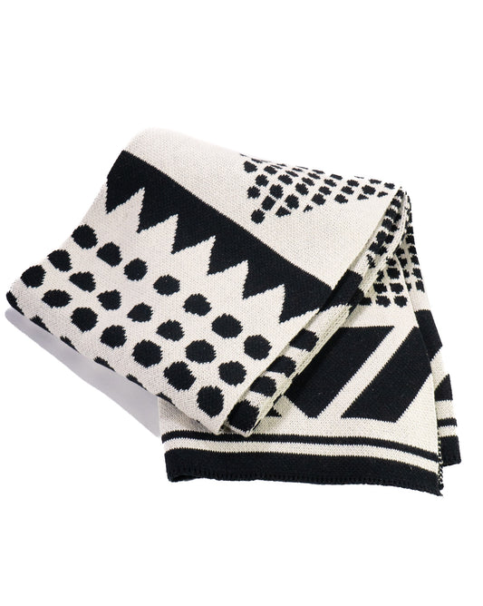 Adobe Throw (Black/Cream) by Seek & Swoon