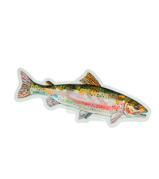 Rainbow Trout Sticker by Sheila Dunn