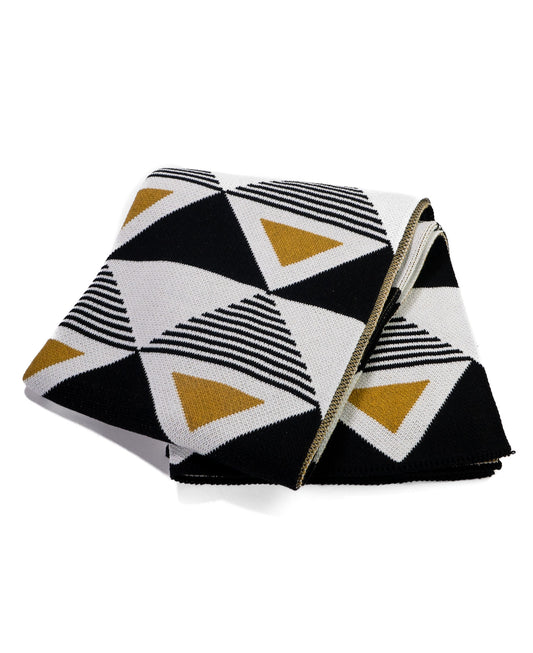 Envie Throw (Gold/Black/White) by Seek & Swoon