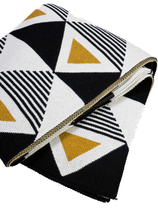 Envie Throw (Gold/Black/White) by Seek & Swoon