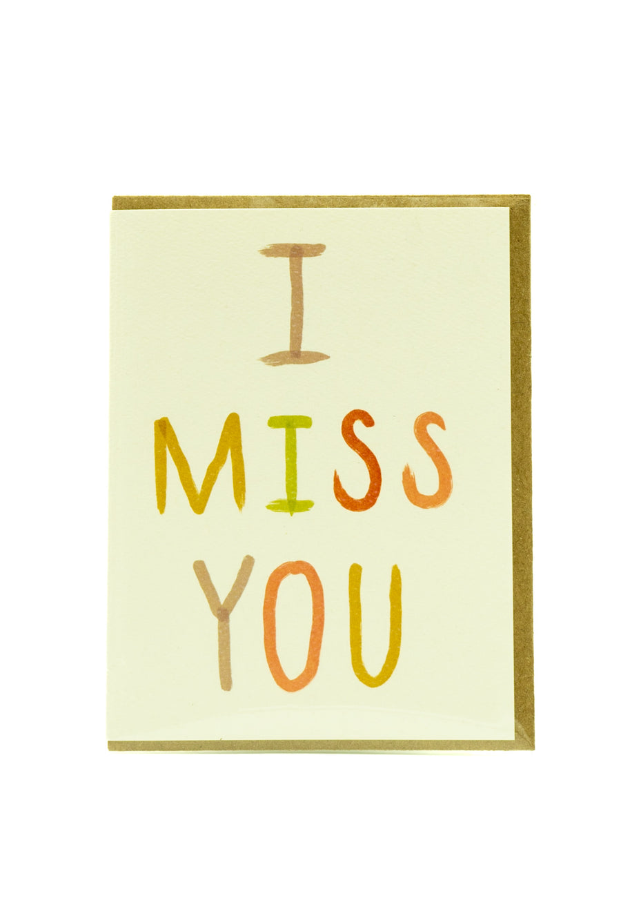 I Miss You Card by Maija Rebecca