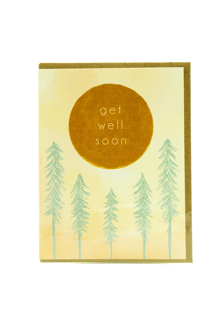 Get Well Soon Trees Card by Maija Rebecca