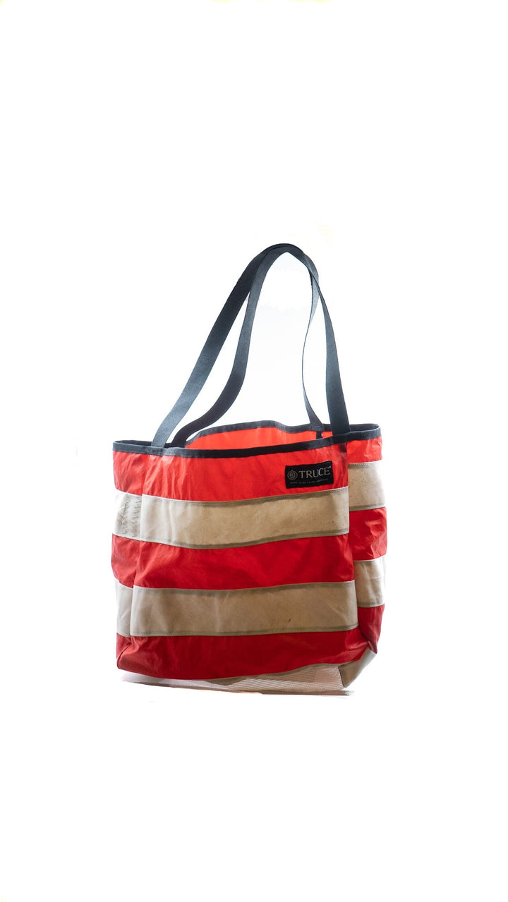 Red Stripe Shopper by Truce Designs
