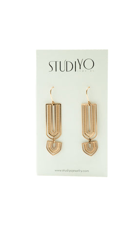 Chartres Earrings Rose Gold Fill by Studiyo Jewelry