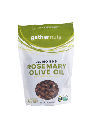 8oz Rosemary Olive Oil Almonds by Gather Nuts