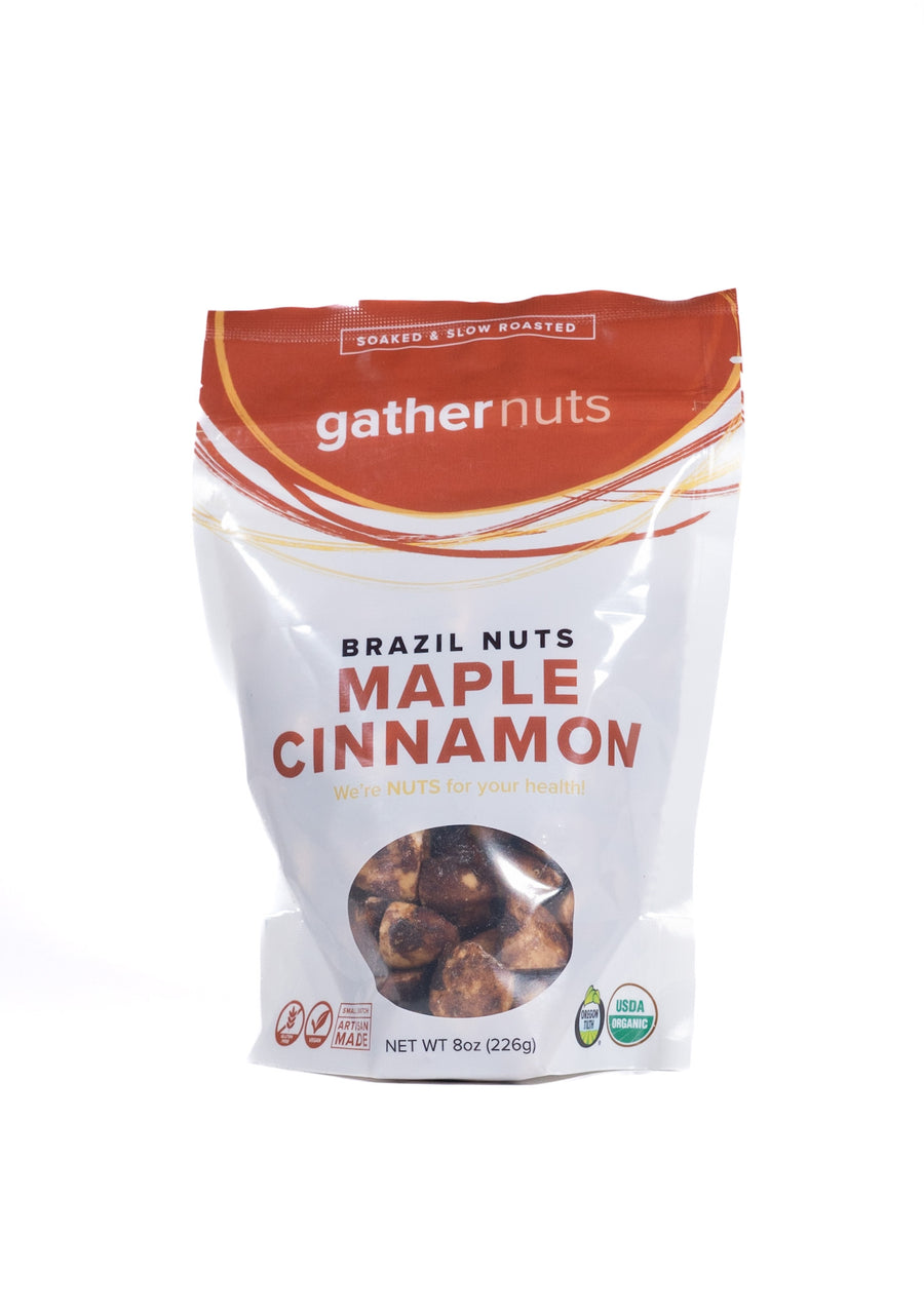 8oz Maple Cinnamon Brazil Nuts by Gather Nuts