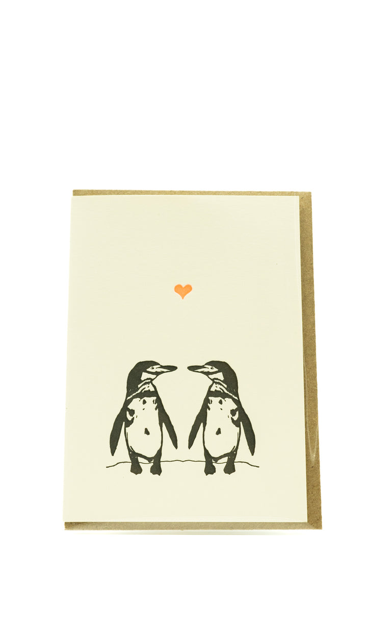 Penguins in Love Card by Lark Press