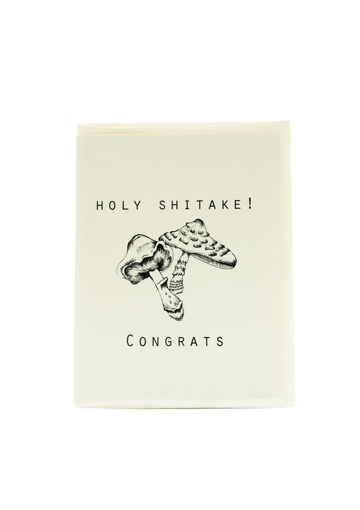 Holy Shiitake Congrats Card by Sunshine Studios
