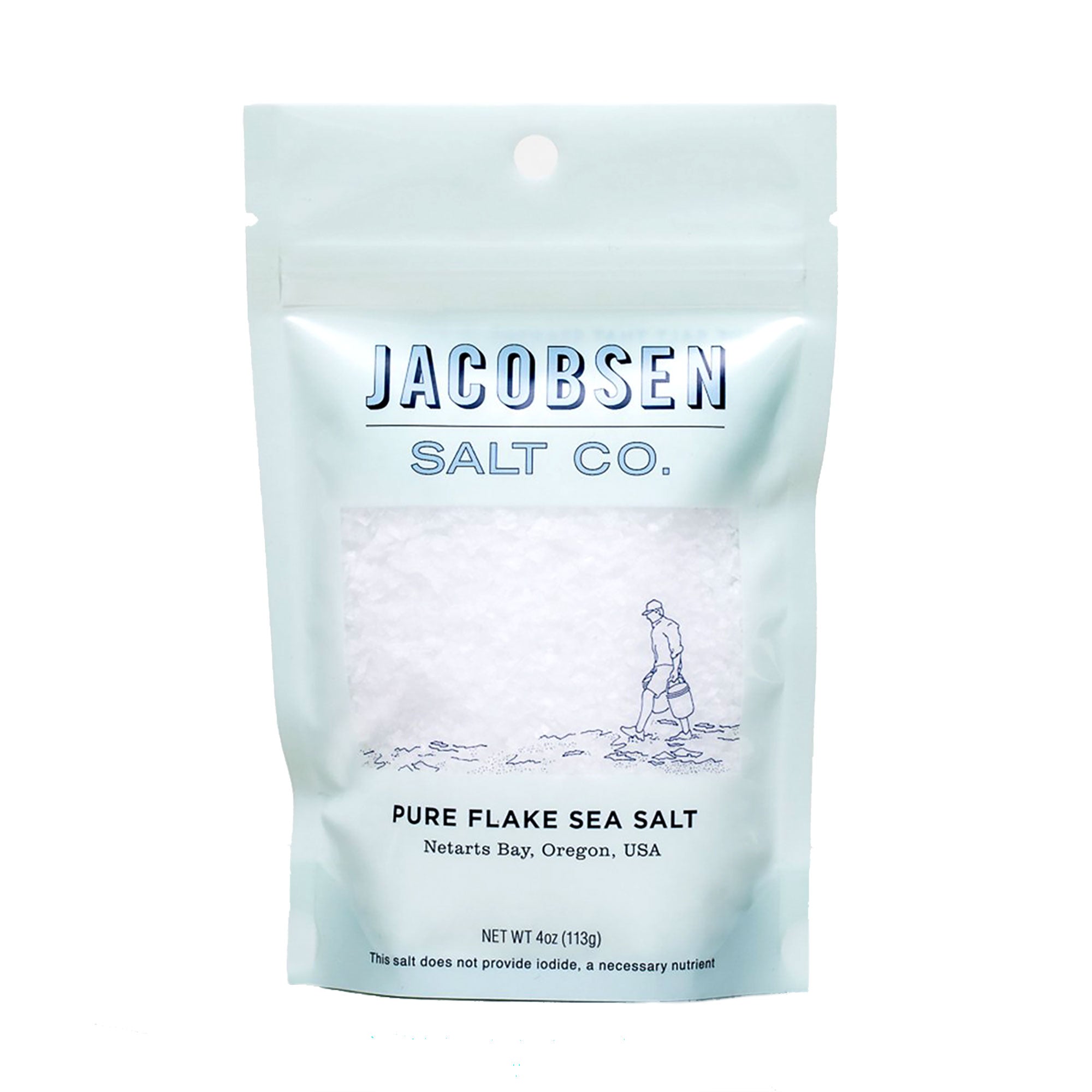 Hand-Harvested Pure Flake Finishing Salt, 4 oz, Jacobsen Salt Co.