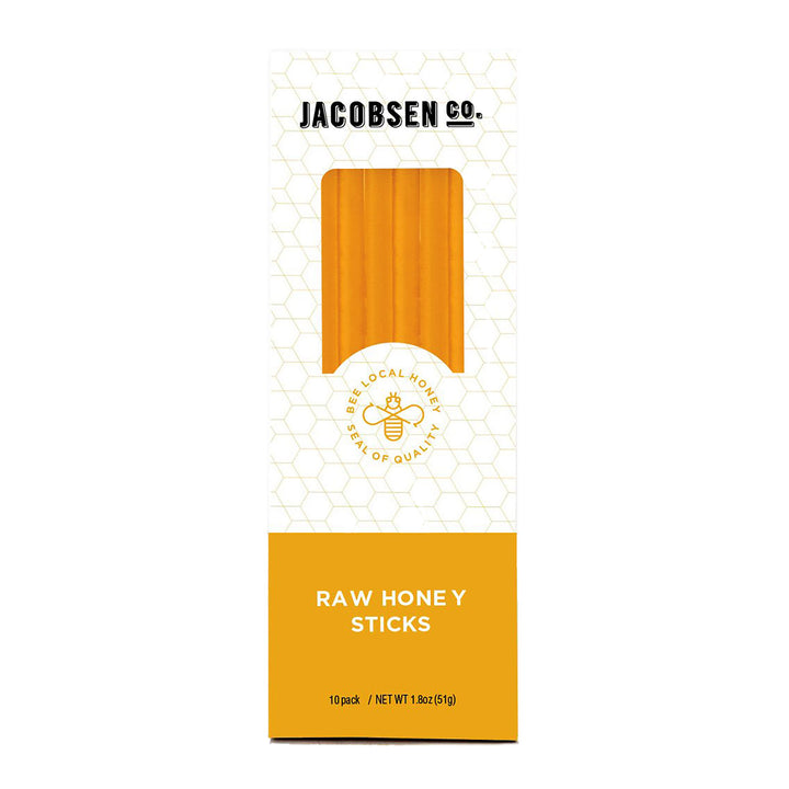 Jacobsen Co. Raw Honey Sticks 10-Pack