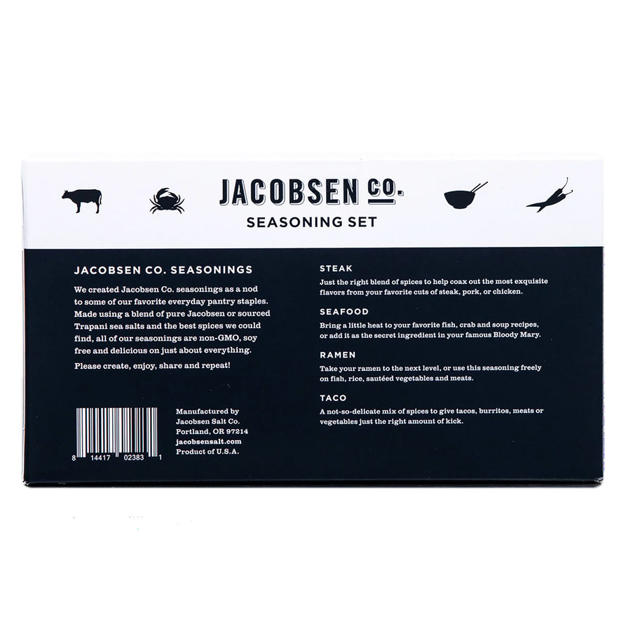 Seasoning 4-Pack by Jacobsen Salt Co.