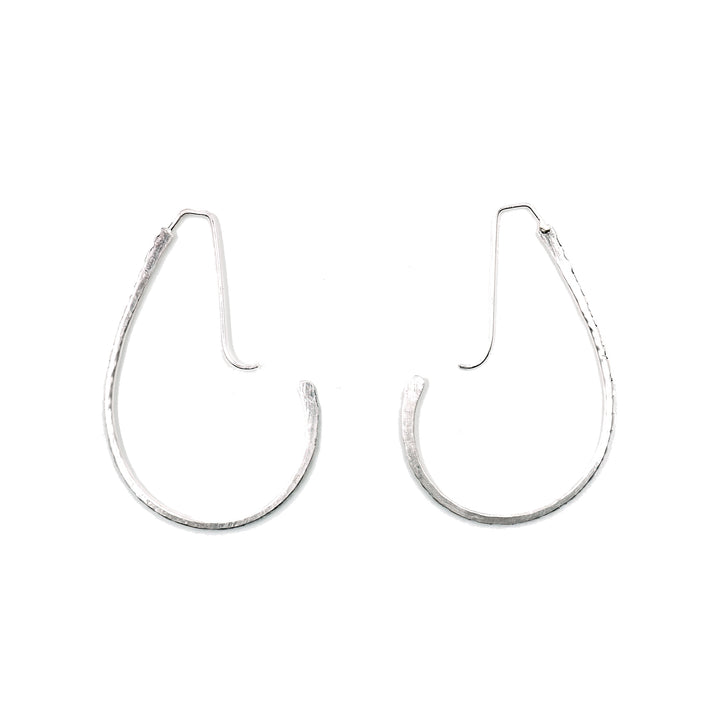 Small Jules Hoops in Silver