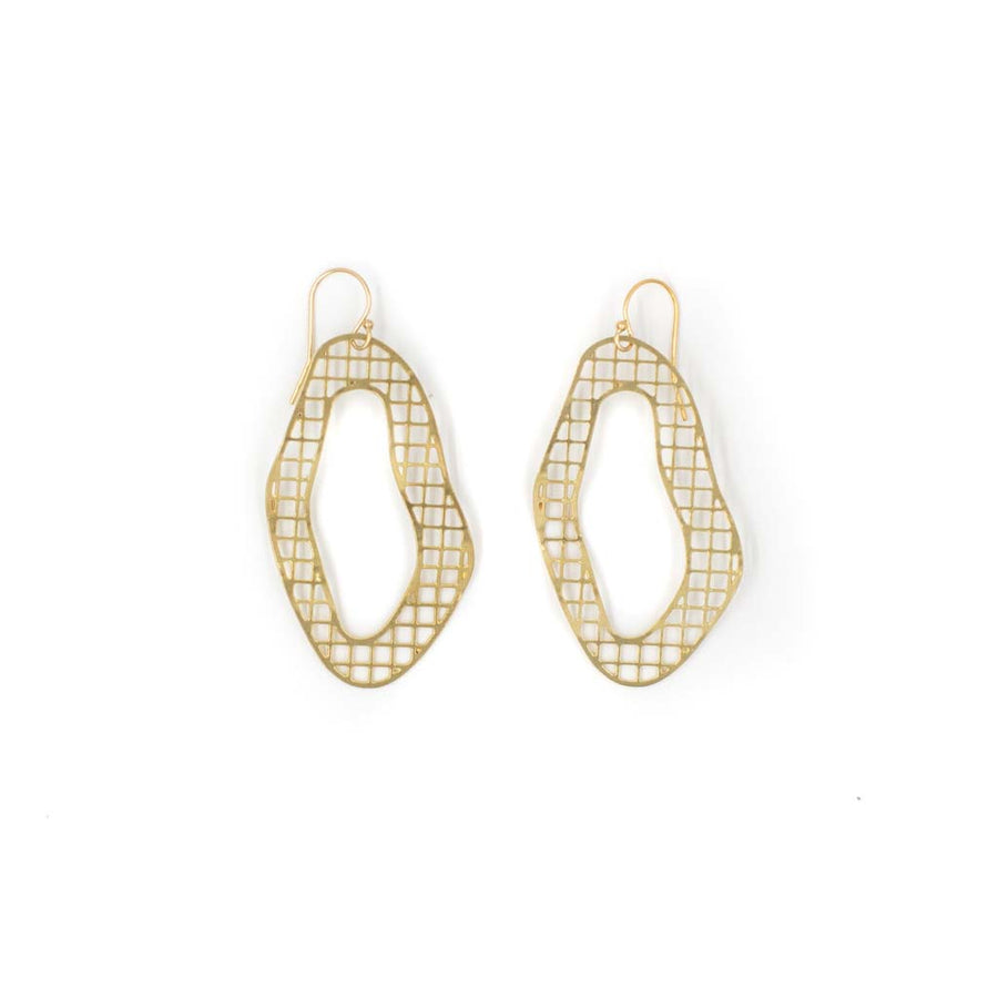 Kinetic Brass Earrings by Studiyo Jewelry