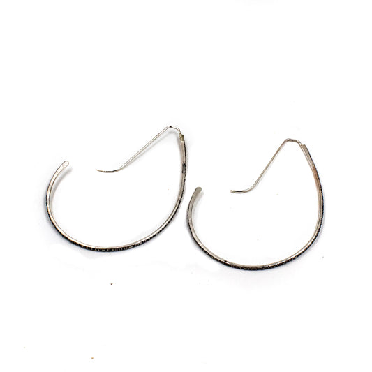 Jules Hoops in Sterling Silver by Julie Cooper Designs LARGE