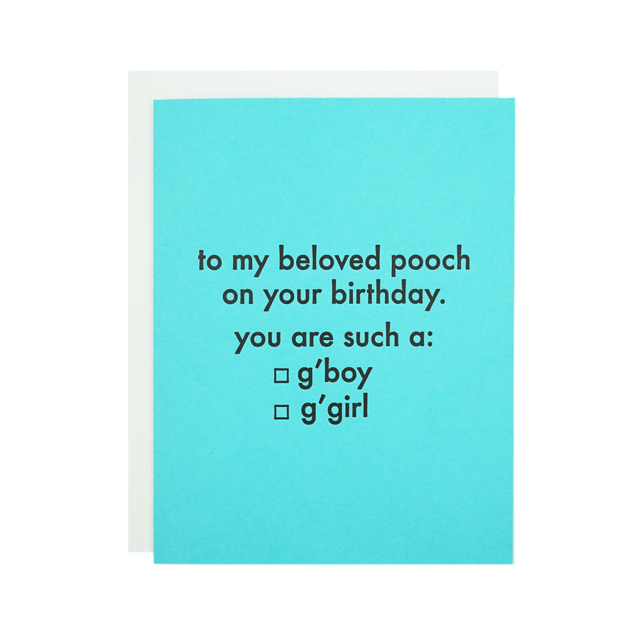 To my Beloved Pooch Card by MadeHere