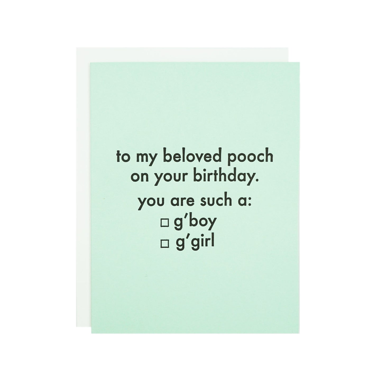 To my Beloved Pooch Card by MadeHere