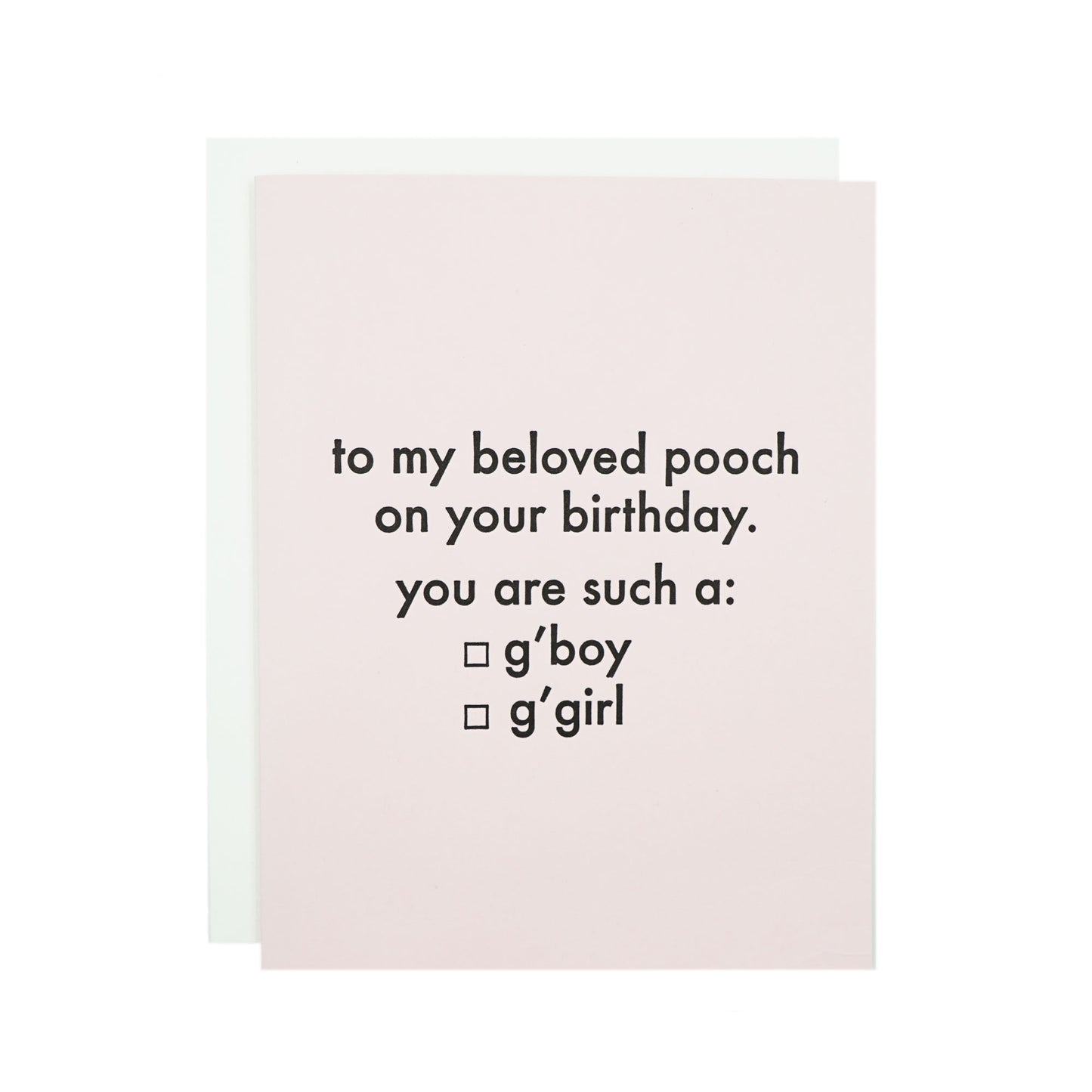 To my Beloved Pooch Card by MadeHere