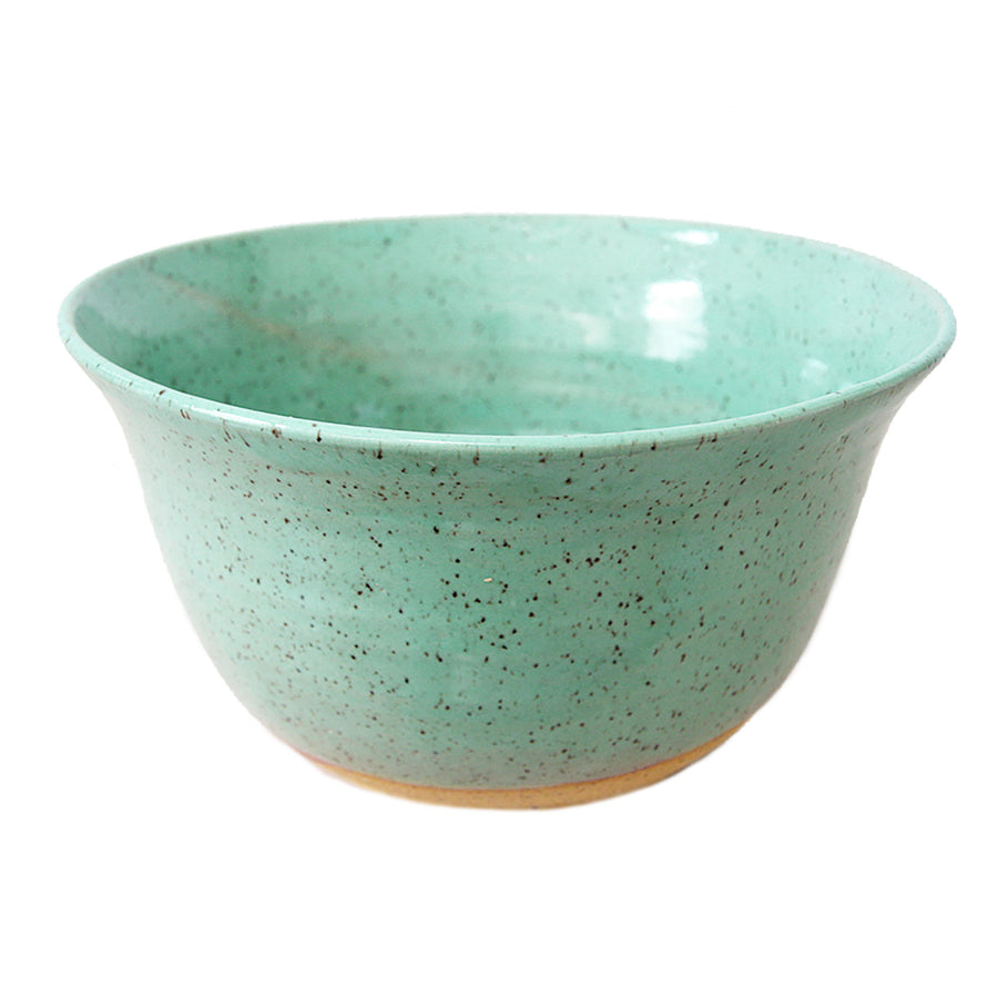 Large Hand Thrown Serving Bowl Turquoise Pottery Mixing Bowl Wheel Thrown  Pottery