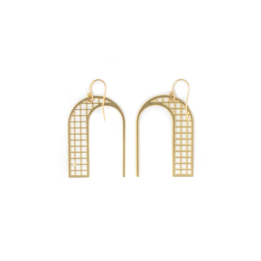 Porte Brass Earrings by Studiyo Jewelry