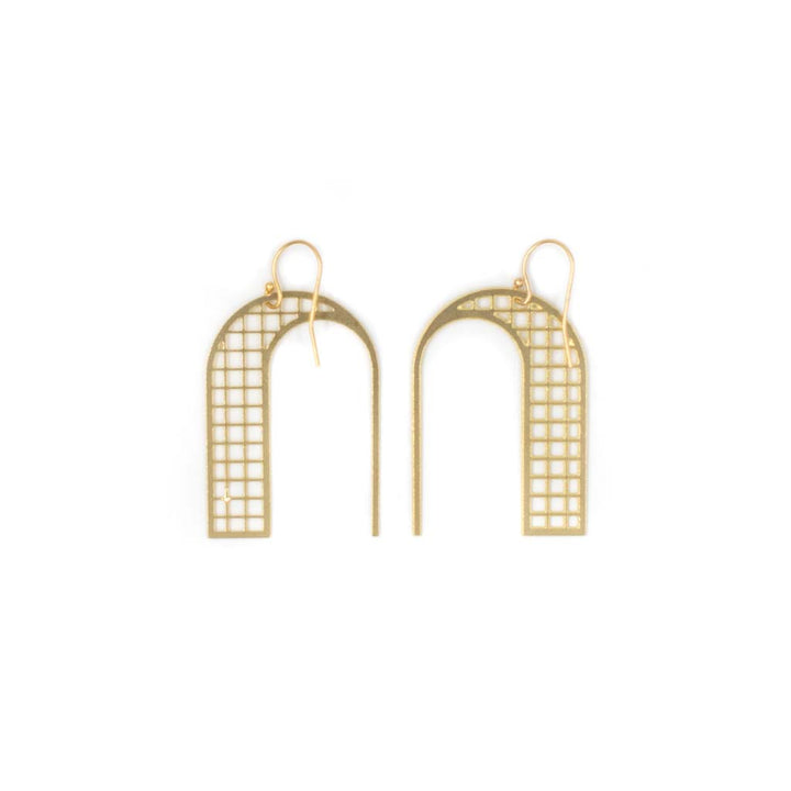 Porte Brass Earrings by Studiyo Jewelry