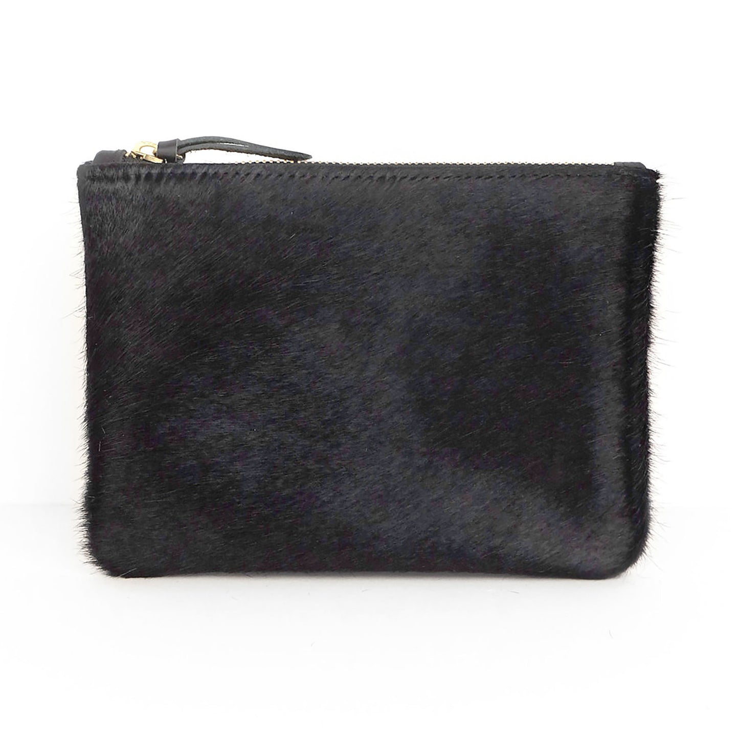 Primecut Zipper Pouch Black Cowhide