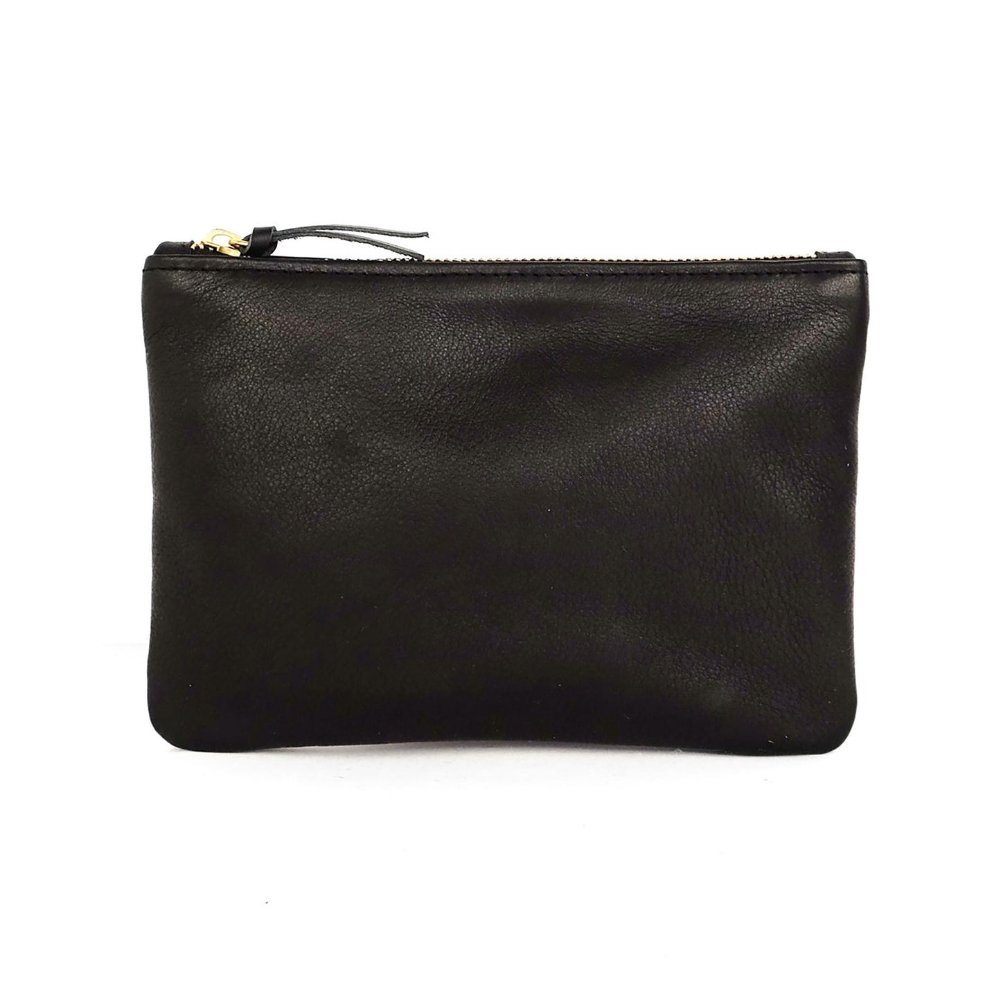 Primecut Zipper Pouch Black Leather