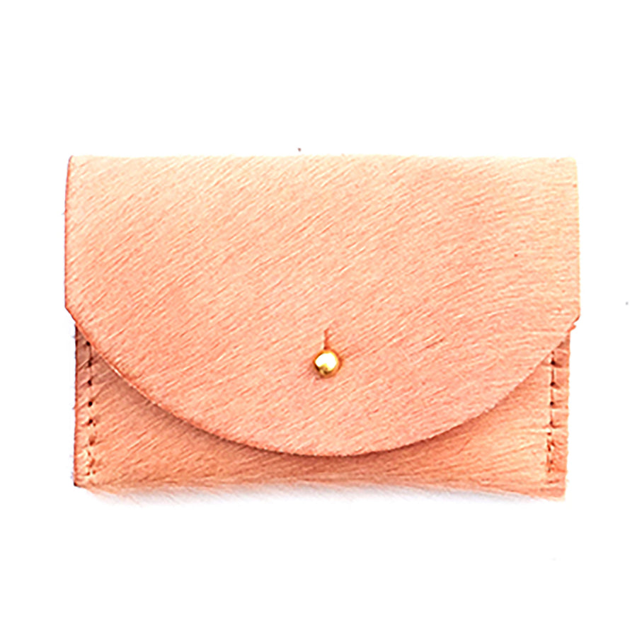 Leather Cardholder by Primecut Peach Cowhide