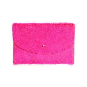 Envelope Pouch by Primecut Pink Cowhide