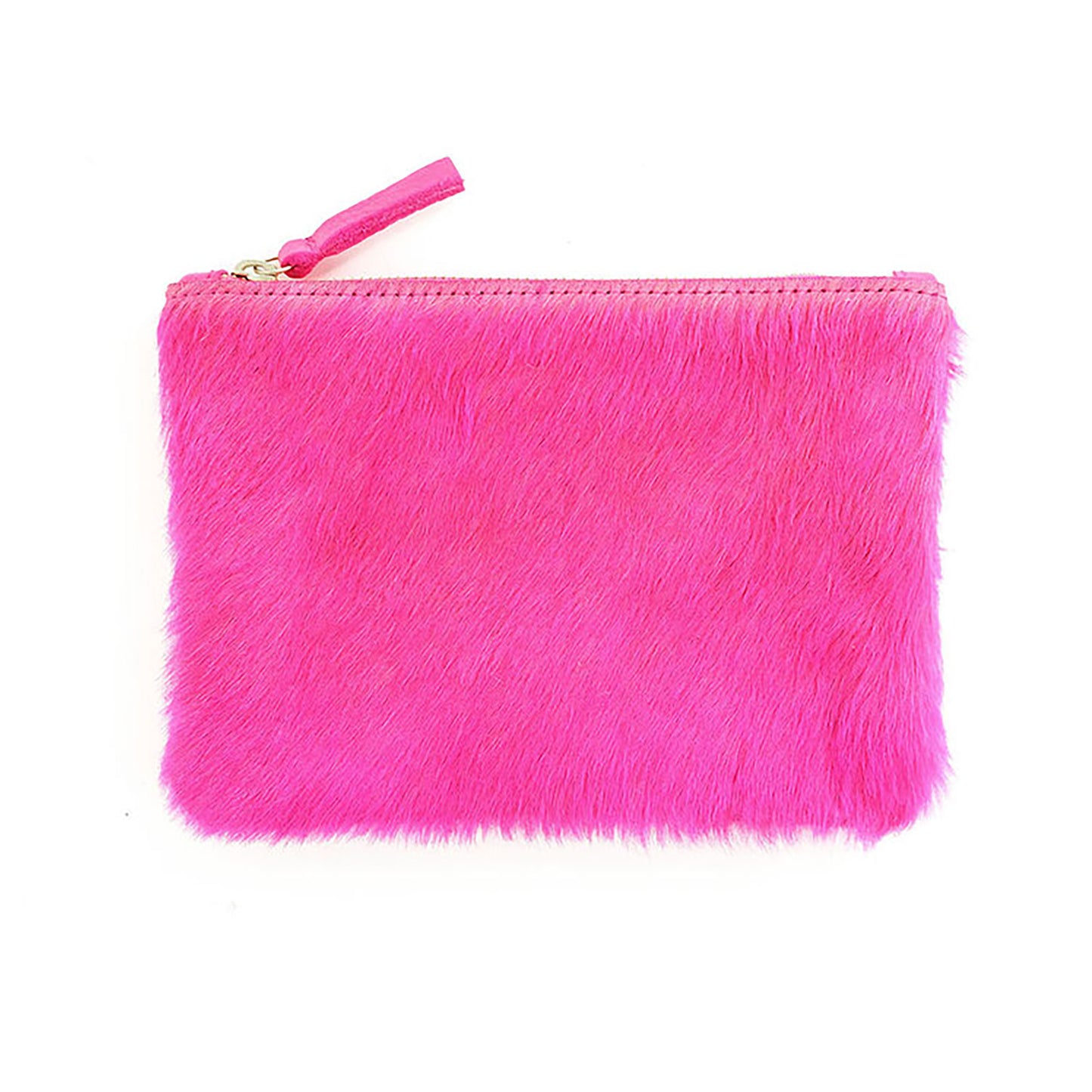 Primecut Zipper Pouch Pink Cowhide