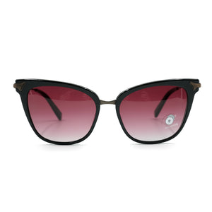Arlene Acetate Black & Rose Fade Polarized Sunglasses