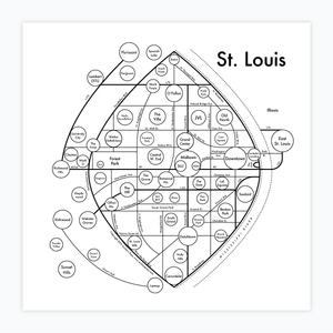 St. Louis Map by Archie's Press