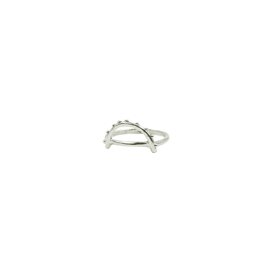 Silver Arc Ring by Tiny Asteroid Jewelry