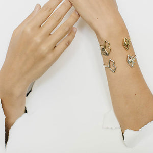 Speak & See Cuff by Tiny Asteroid Jewelry