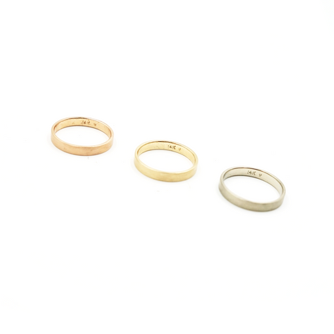 14K Gold 3mm Ring Band