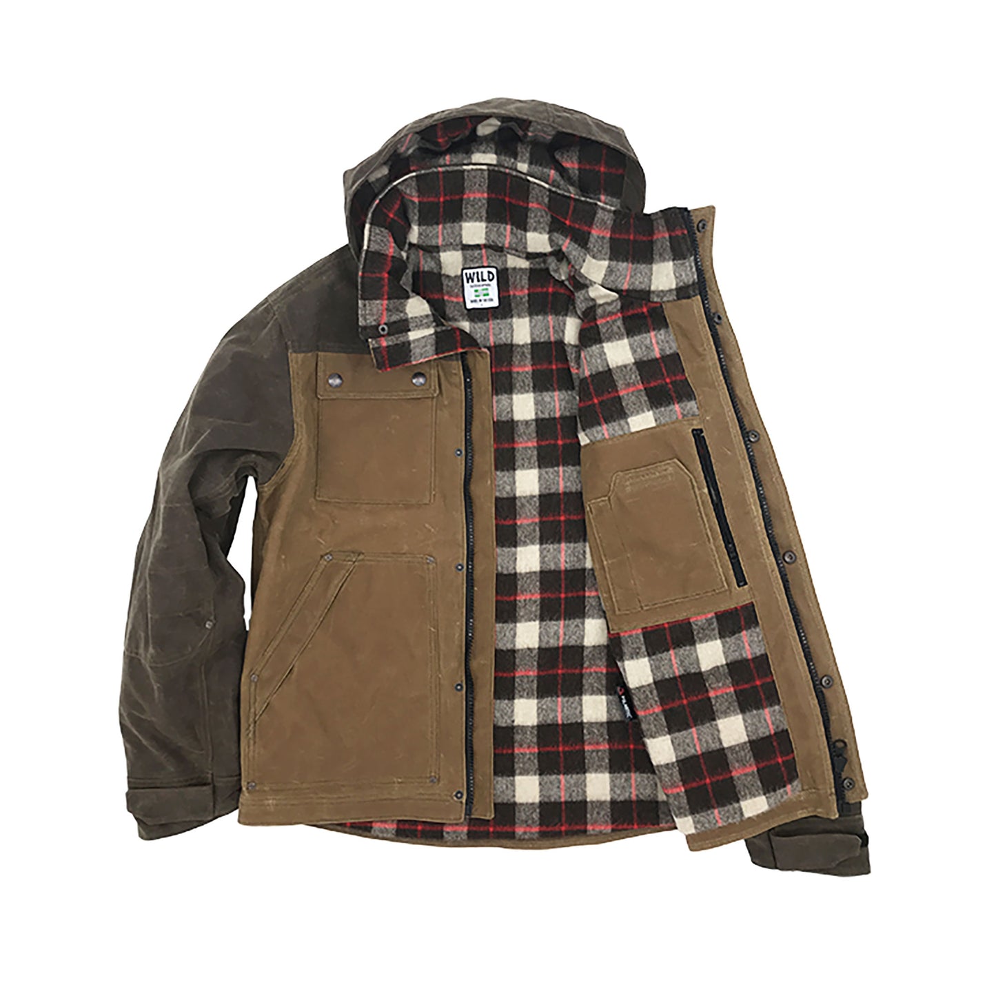WILD Apparel Electric Co. Parka Field Tan + Oak