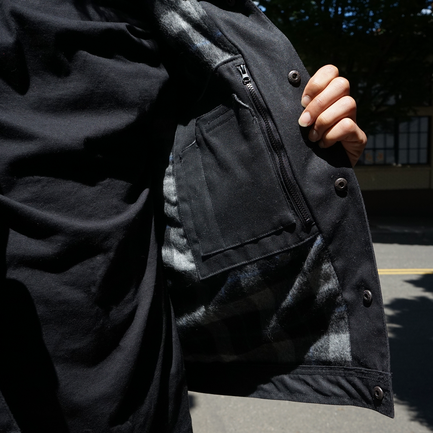 Wild Quimby Waxed Jacket Black