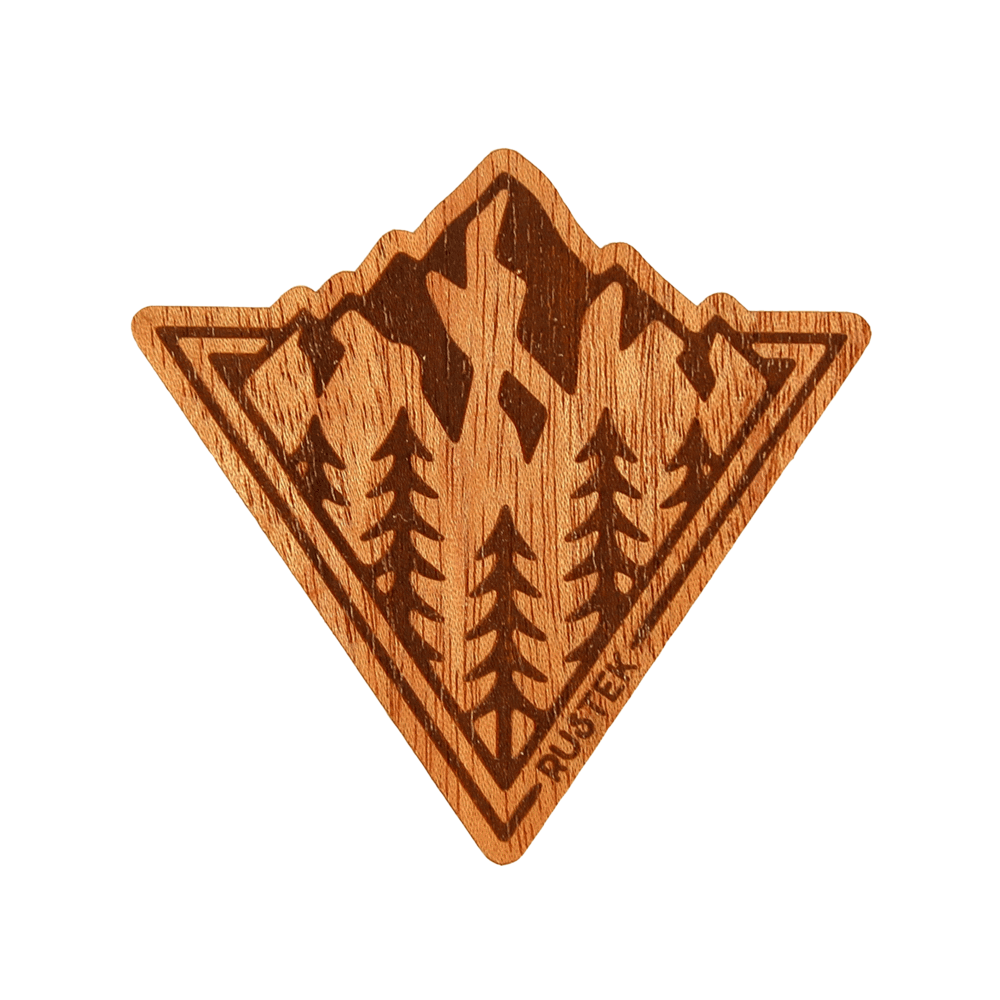 Peaking Wood Sticker by Rustek