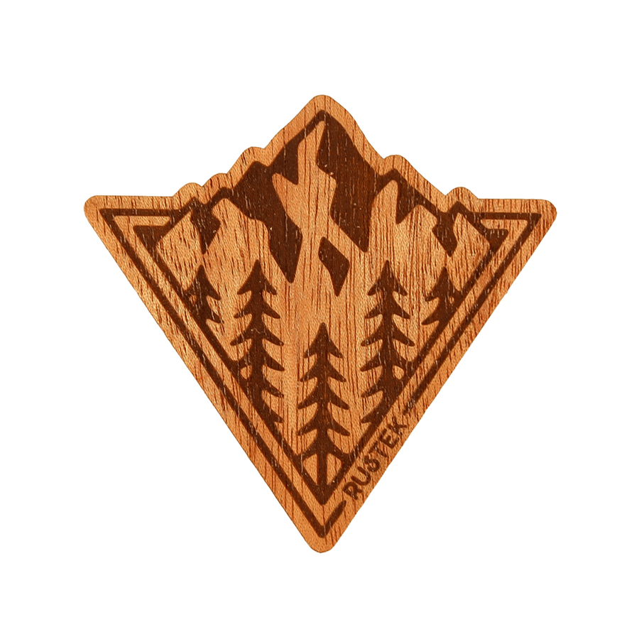 Peaking Wood Sticker by Rustek