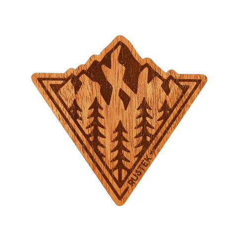 Peaking Wood Sticker by Rustek
