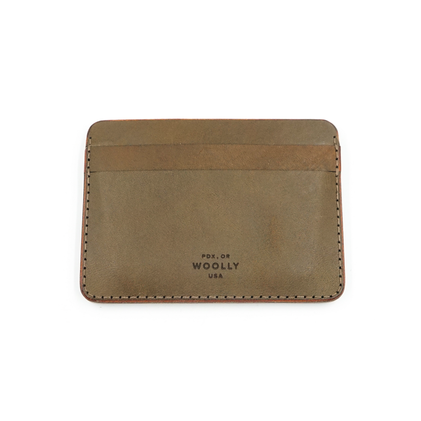 Half Wallet Woolly Olive