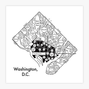 Washington D.C. Map by Archie's Press