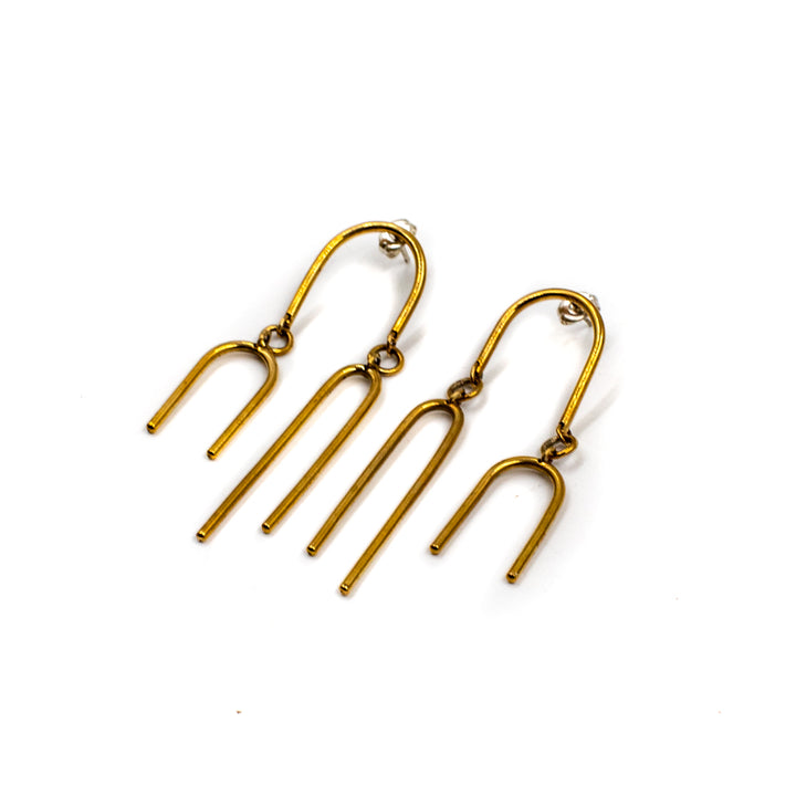 Large Mobile Brass Earring by EMBR