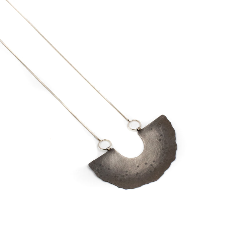 Moon Craters Long Necklace by VK Designs
