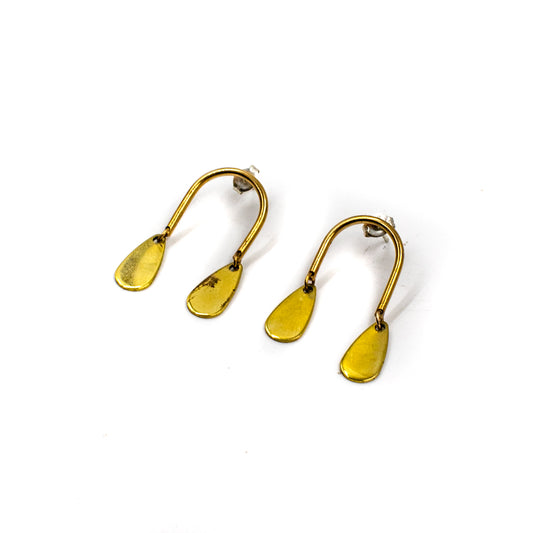 Mini Mobile Brass Earring by EMBR