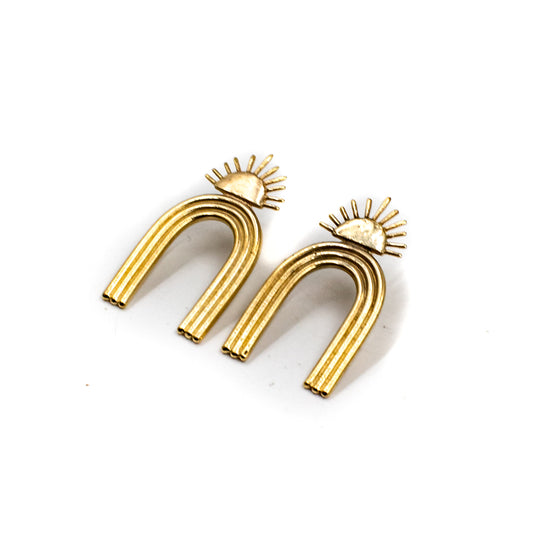 Arch Rainbow Studs by EMBR