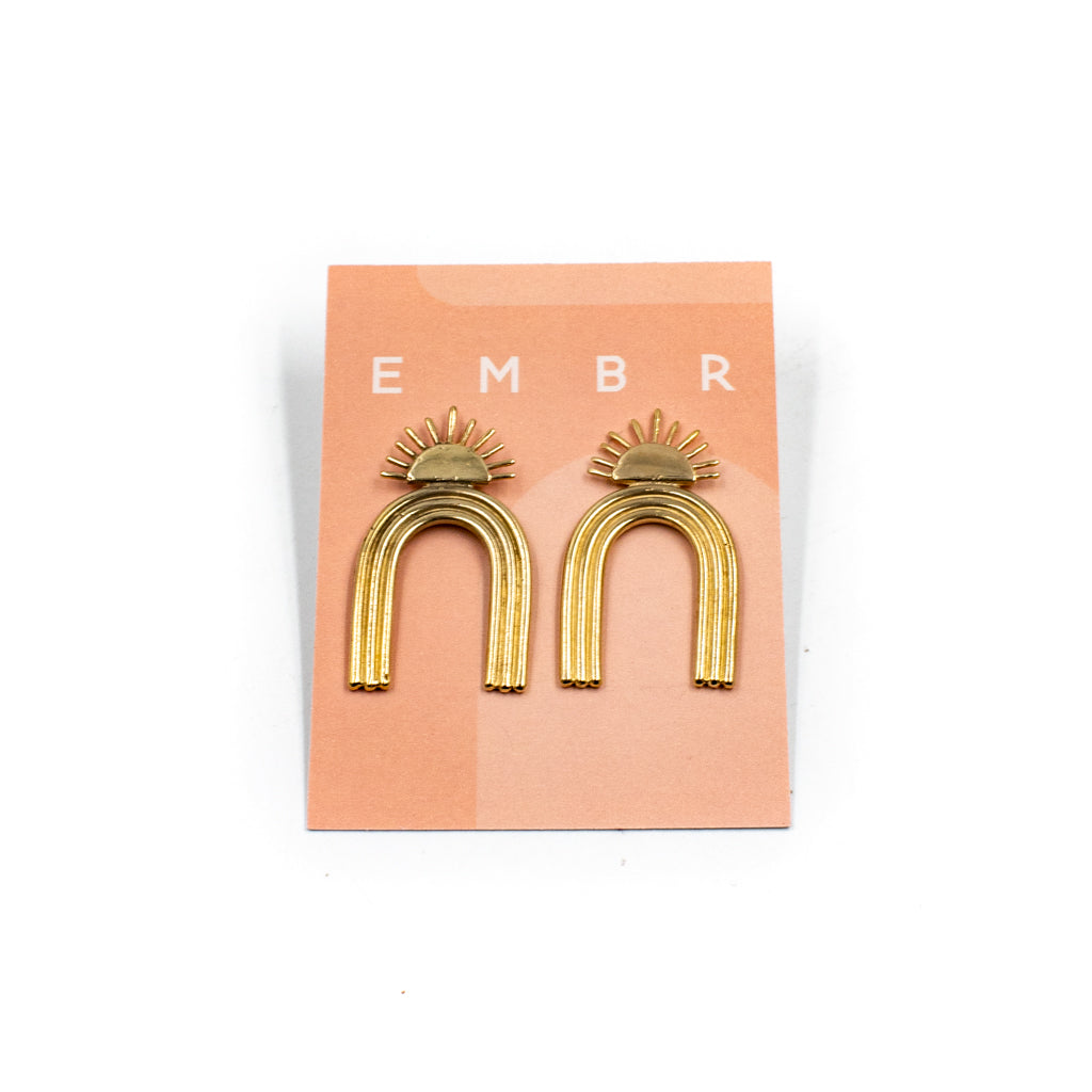 Arch Rainbow Studs by EMBR