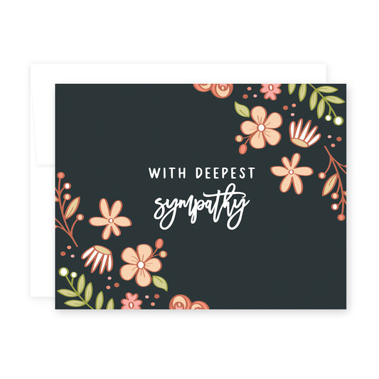 Deepest Sympathy Card by April Black